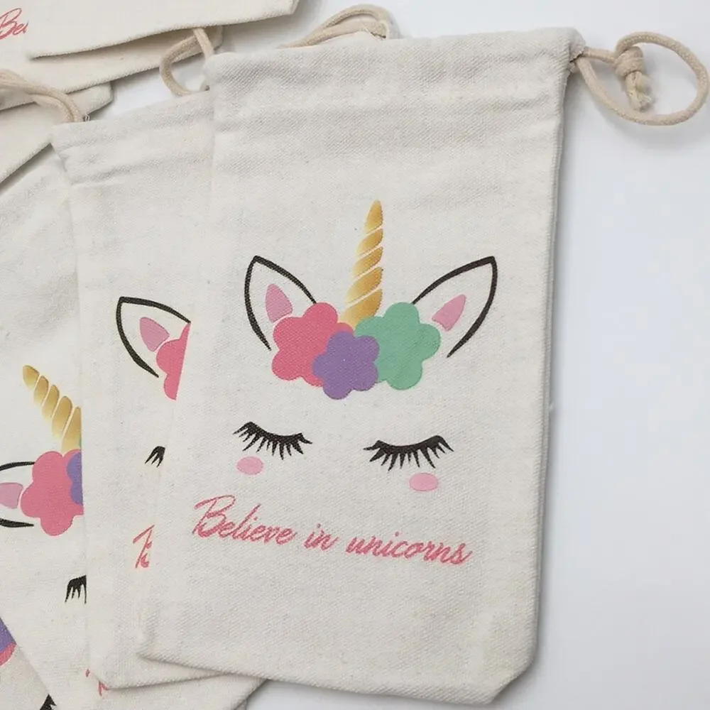 Girls unicorn Party Favors bags set 8 NEW pretty